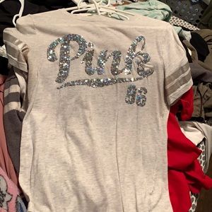 PINK sparkly shirt